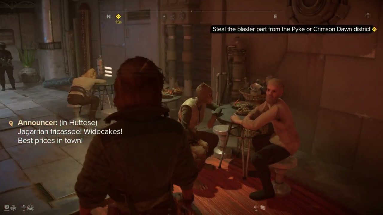 Star Wars Outlaws - New Tricks: Steal The Blaster Part From The Crimson Dawn Stealth Gameplay | PS5