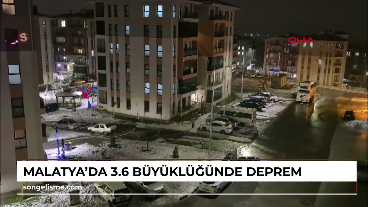 Malatya'da 3.6 b&uuml;y&uuml;kl&uuml;ğ&uuml;nde deprem