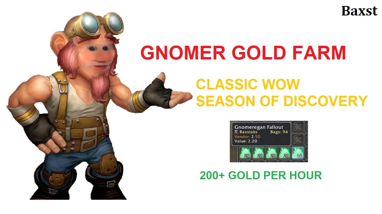 CLASSIC WOW SEASON OF DISCOVERY GOLD FARM PHASE 7