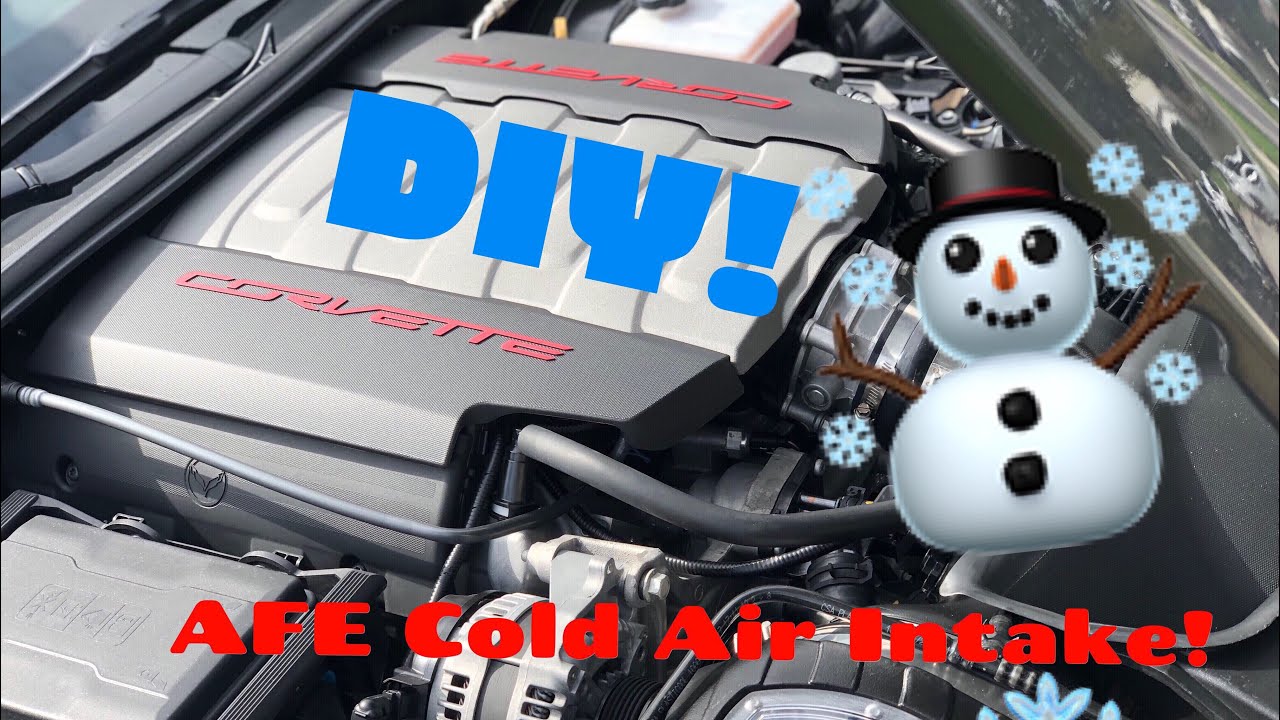 AFE cold air intake install C7 Corvette Stingray