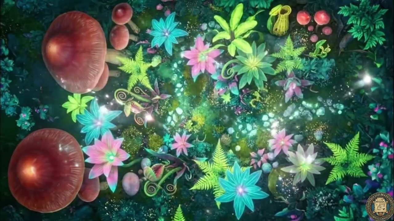 Feywild Oasis: The bioluminescent forest beckons! ✨