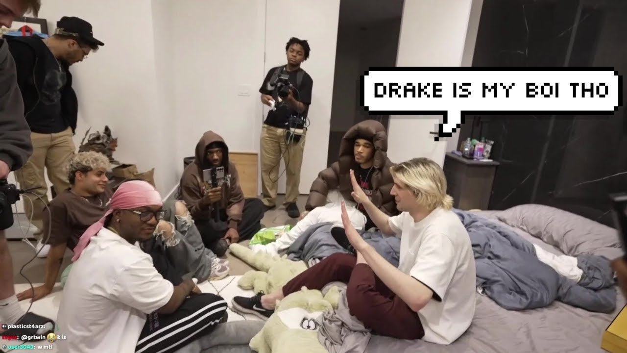 xQc Glazes Drake in Front of Everyone