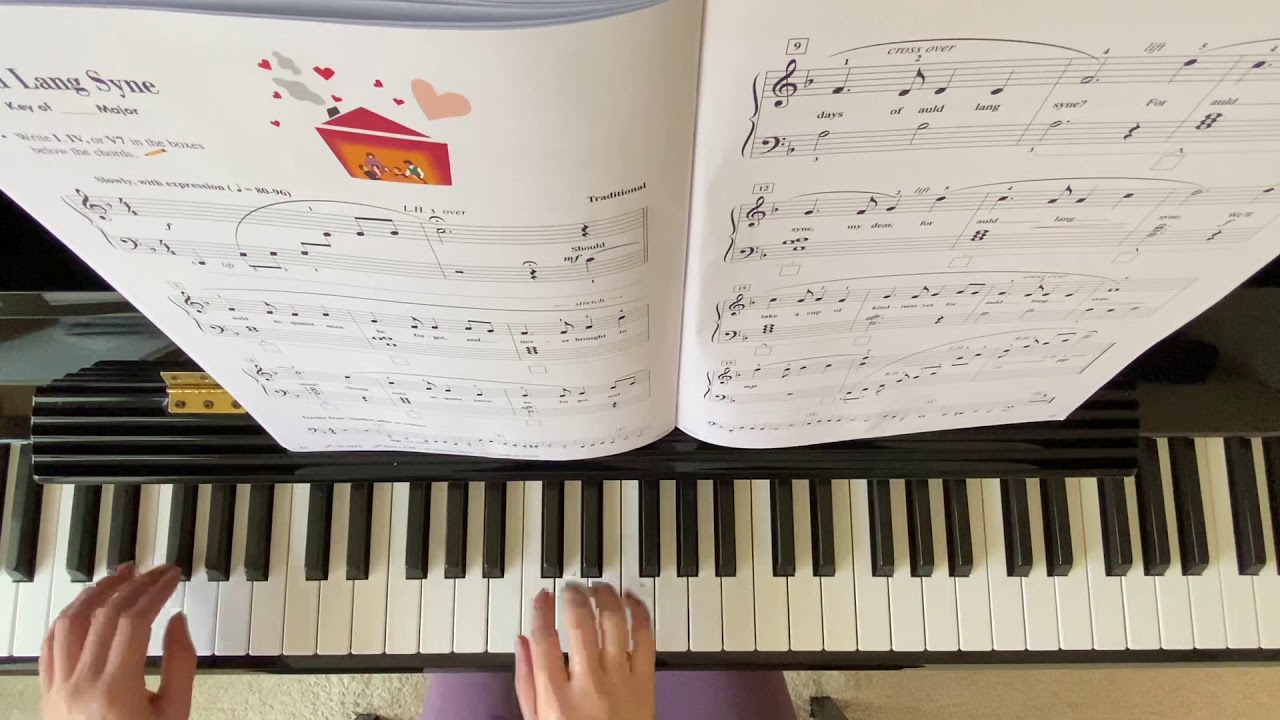 “ Auld Lang Syne” Piano Adventure Lesson Book Level 2B