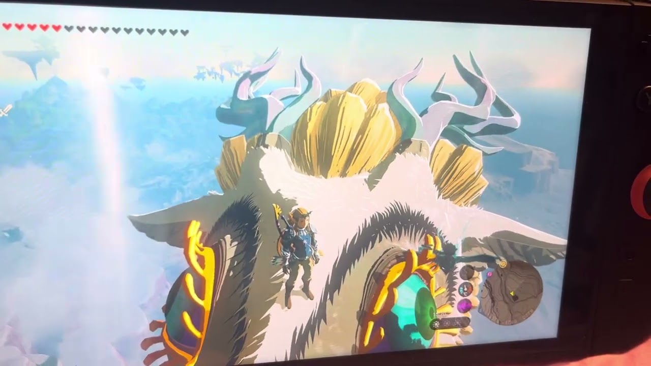 Flying on the light dragon in legend of Zelda TOTK