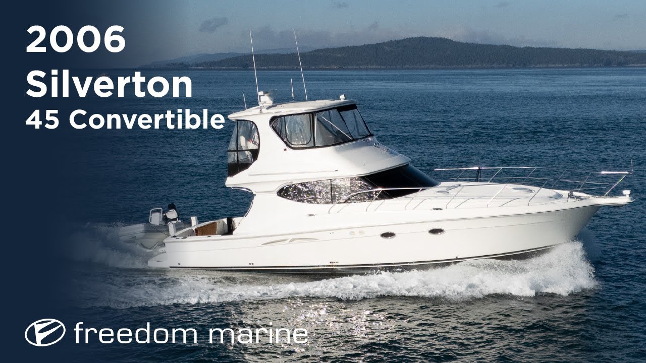 Step Inside This 2006 Silverton 45 Convertible | Yacht Tour | For Sale in Sidney, BC