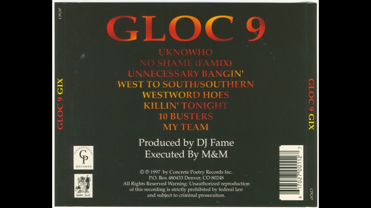 Gloc 9 - no shame (famix) 1997