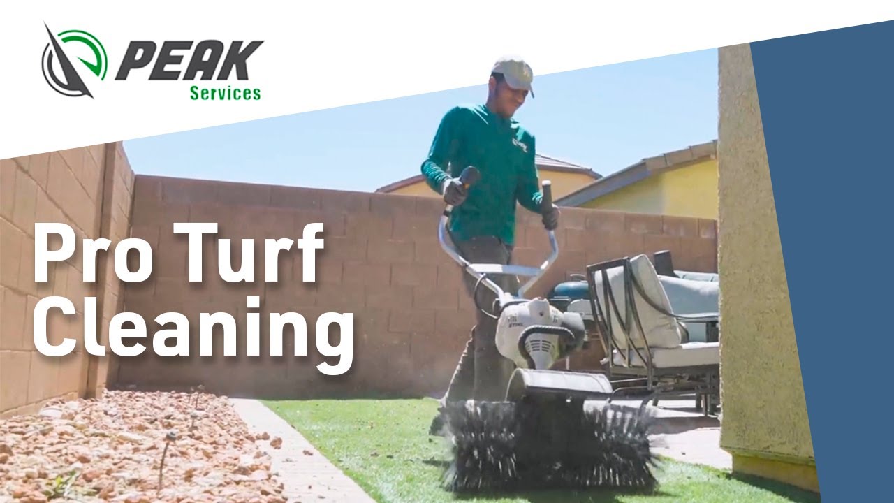 See the Results of Professional Turf Cleaning from Peak Services
