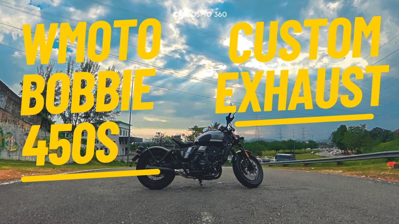 WMOTO BOBBIE 450s CUSTOM EXHAUST | 4K VLOG
