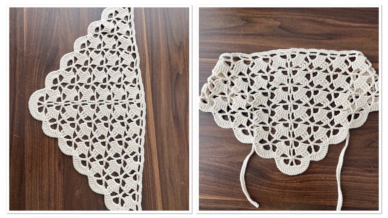 ÖRGÜ TIĞ İŞİ BANDANA YAPILIŞI