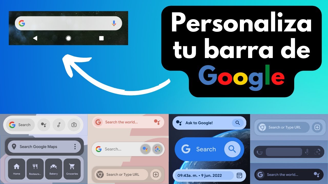 Tunea tu barra de Google en Android