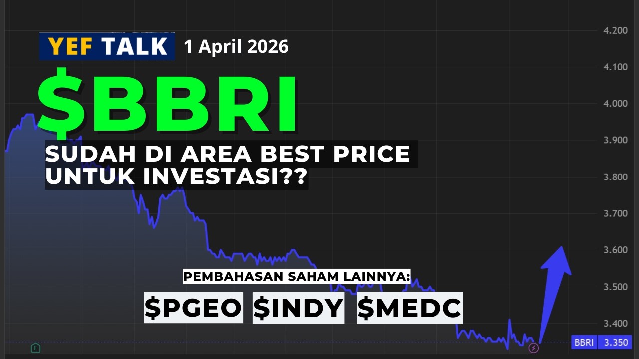 Analisa & Prediksi  saham $BBRI YEFTalk edisi 1 April 2026