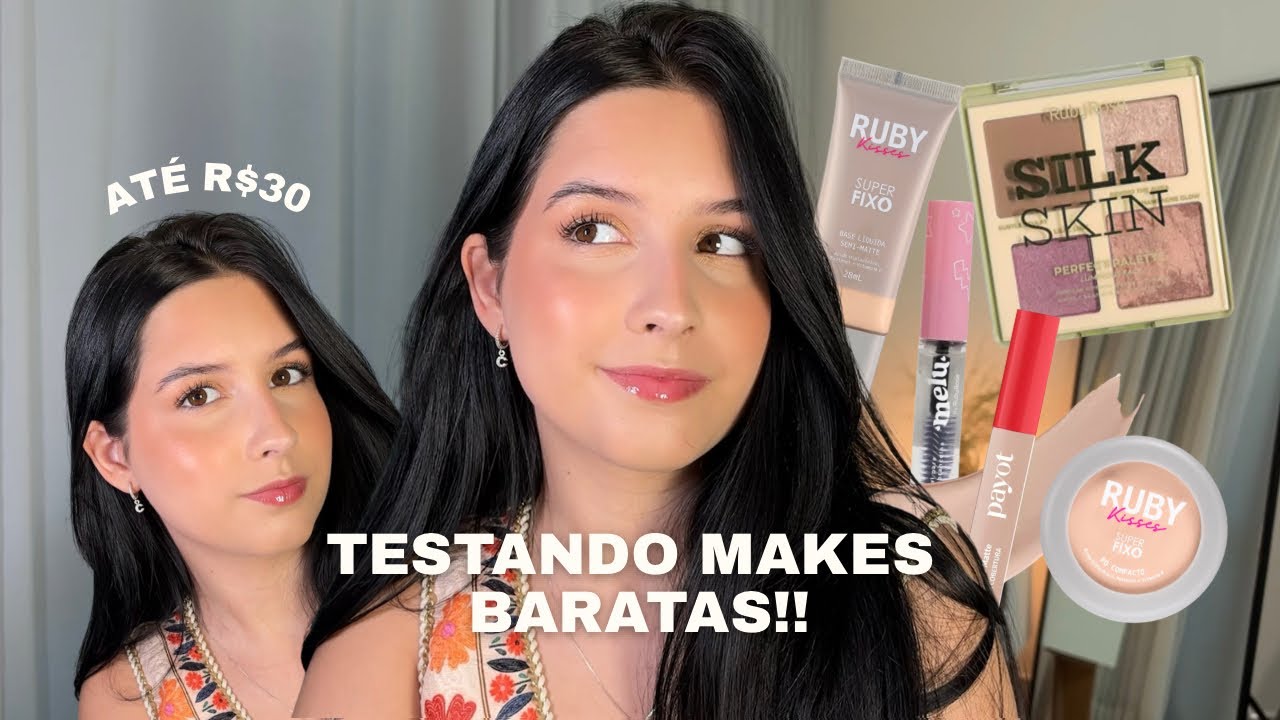 Testando maquiagens baratinhas | ruby kisses, ruby rose, payot&hellip;. AT&Eacute; R$30
