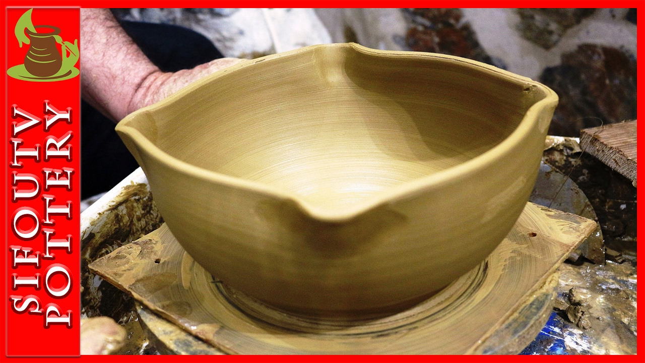 Pottery throwing - How to Make a Square Pottery bowl #60