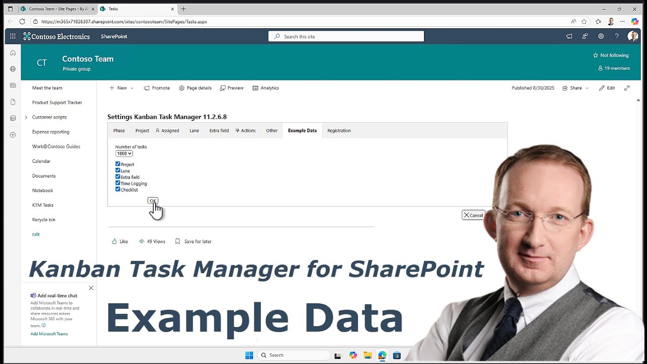 Kanban Task Manager Example Data