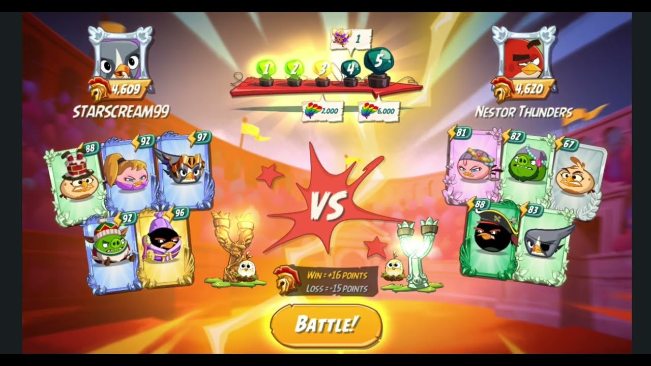 Angry Birds 2 - Arena Battle Player VS Player
