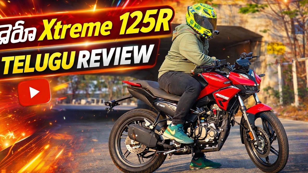 Hero Xtreme 125R Telugu Review – Now with Dual ABS & Cruise Control | Full Walkaround & First Ride