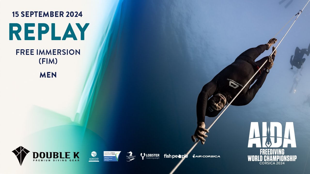 AIDA Depth World Championship Ajaccio 2024 - Free Immersion (FIM) - Men