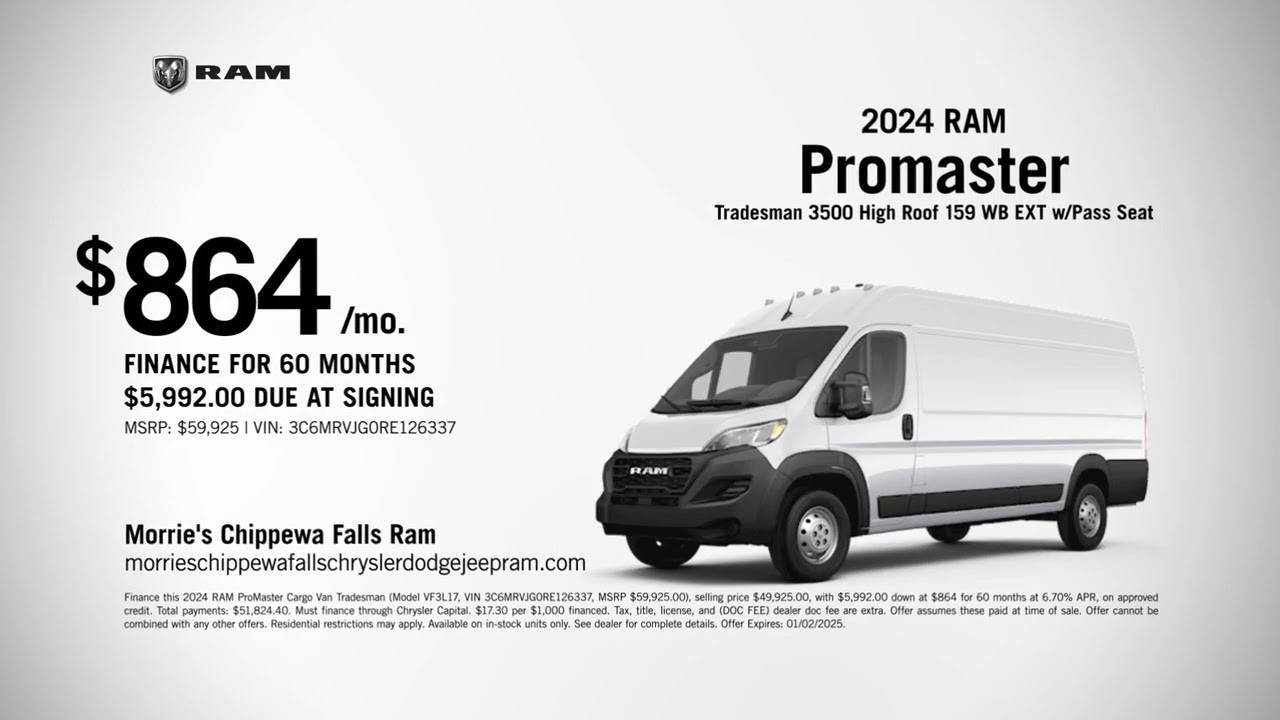 RAM Promaster 12/11/2024 4666530