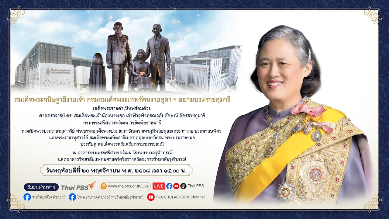 พิธีเปิด พระบรมราชานุสาวรีย์ฯ-และพระราชานุสาวรีย์ฯ | 20 พ.ย. 68