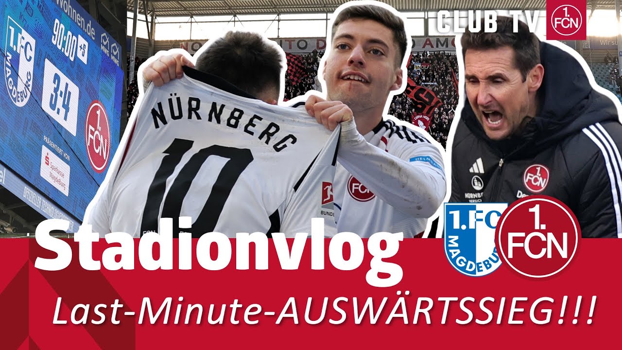 SIEBEN TORE & die ERLÖSUNG in 90+4 😍💪 | Magdeburg - Nürnberg STADIONVLOG😍 | 1. FC Nürnberg