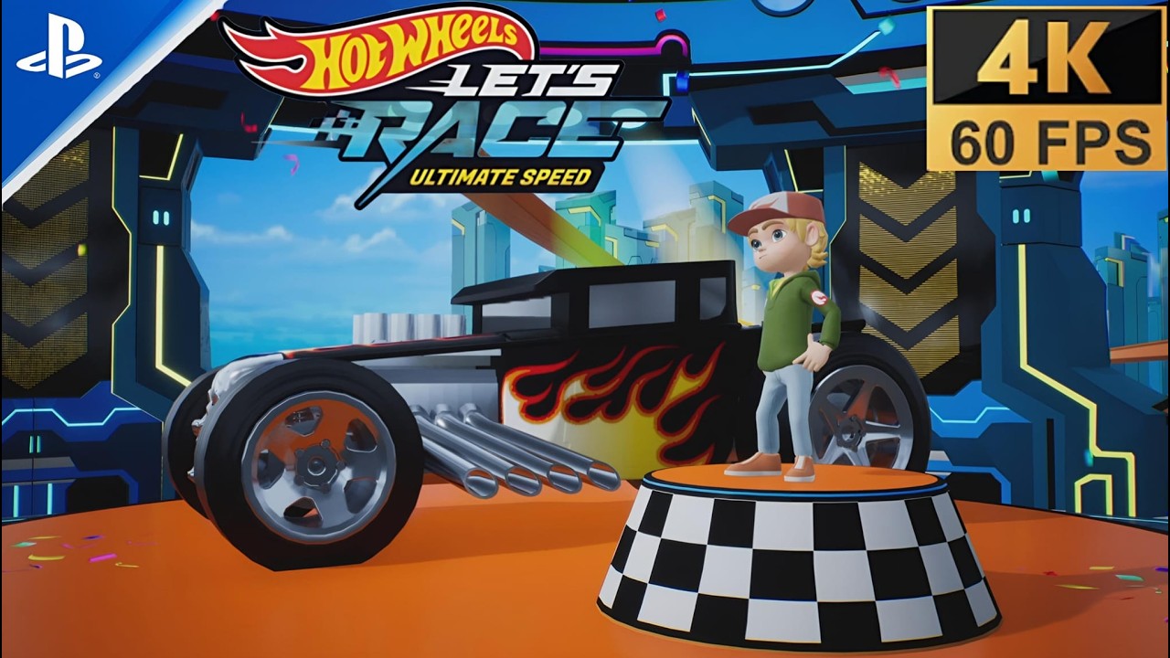 Hot Wheels Let's Race Ultimate Speed ​​2025, геймплей на PS5, 4K