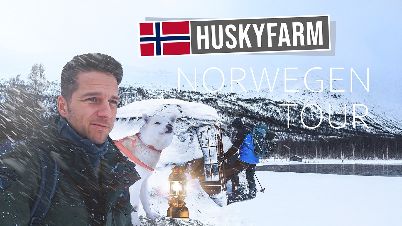 NORWEGEN im Winter: 7 Tage auf der HUSKYFARM | Übernachtung mit der Petromax HK500 bei Schneesturm