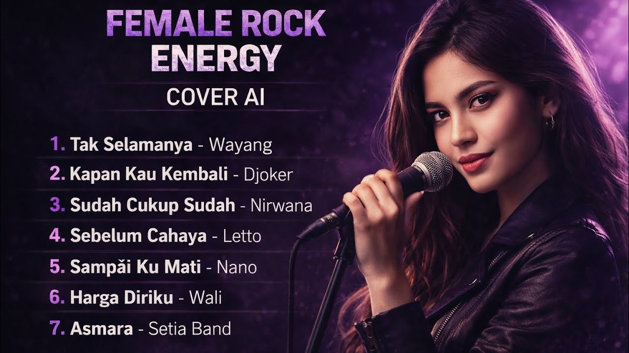 Female Rock Energy Cover AI | Kompilasi Lagu Rock Indonesia