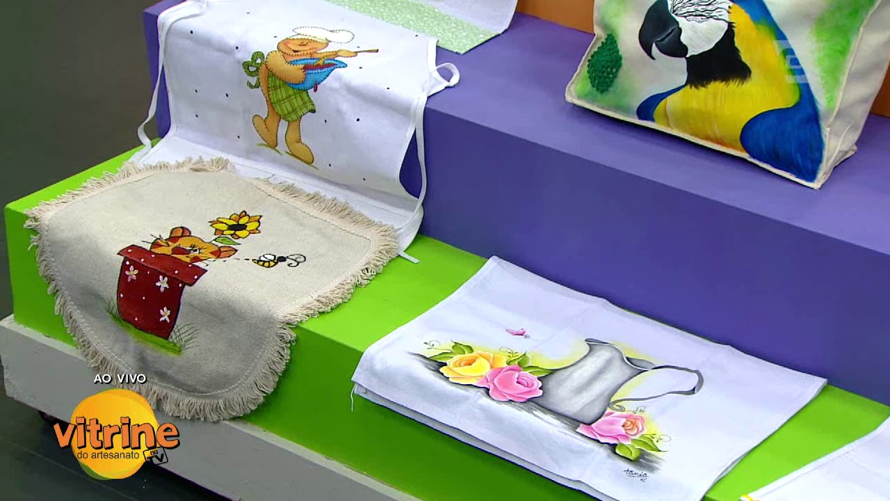 Pinturas em Tecido com Tânia Magali | Vitrine do Artesanato na TV