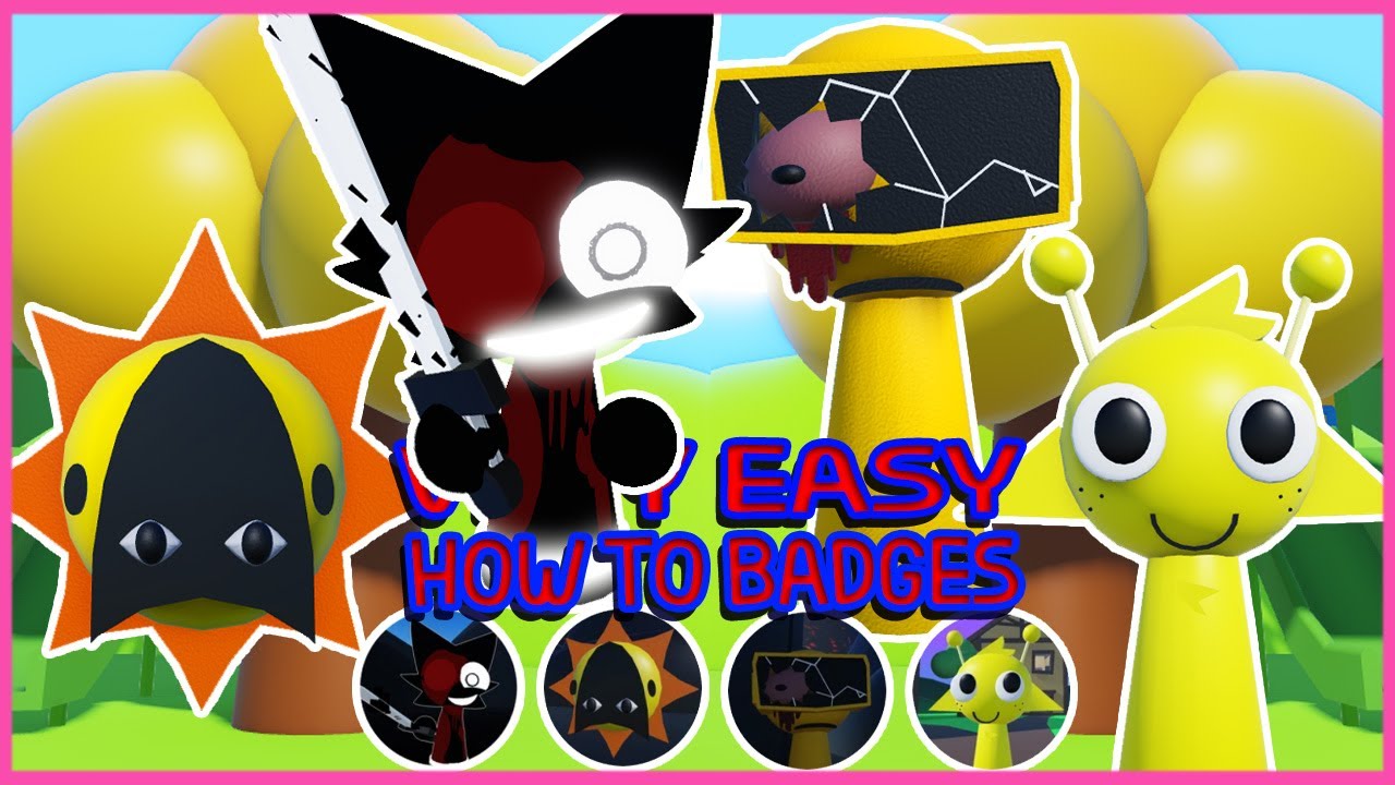 Roblox -Anniversary Event - How to get 4 NEW BADGES in 3D Sprunki RP And Animations [ SHADOW WENDA ]