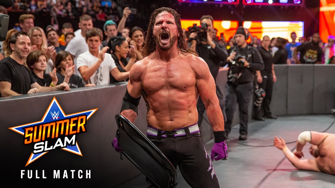 ПОЛНЫЙ МАТЧ: Эй Джей Стайлз против Самоа Джо | Матч за титул WWE: SummerSlam 2018
