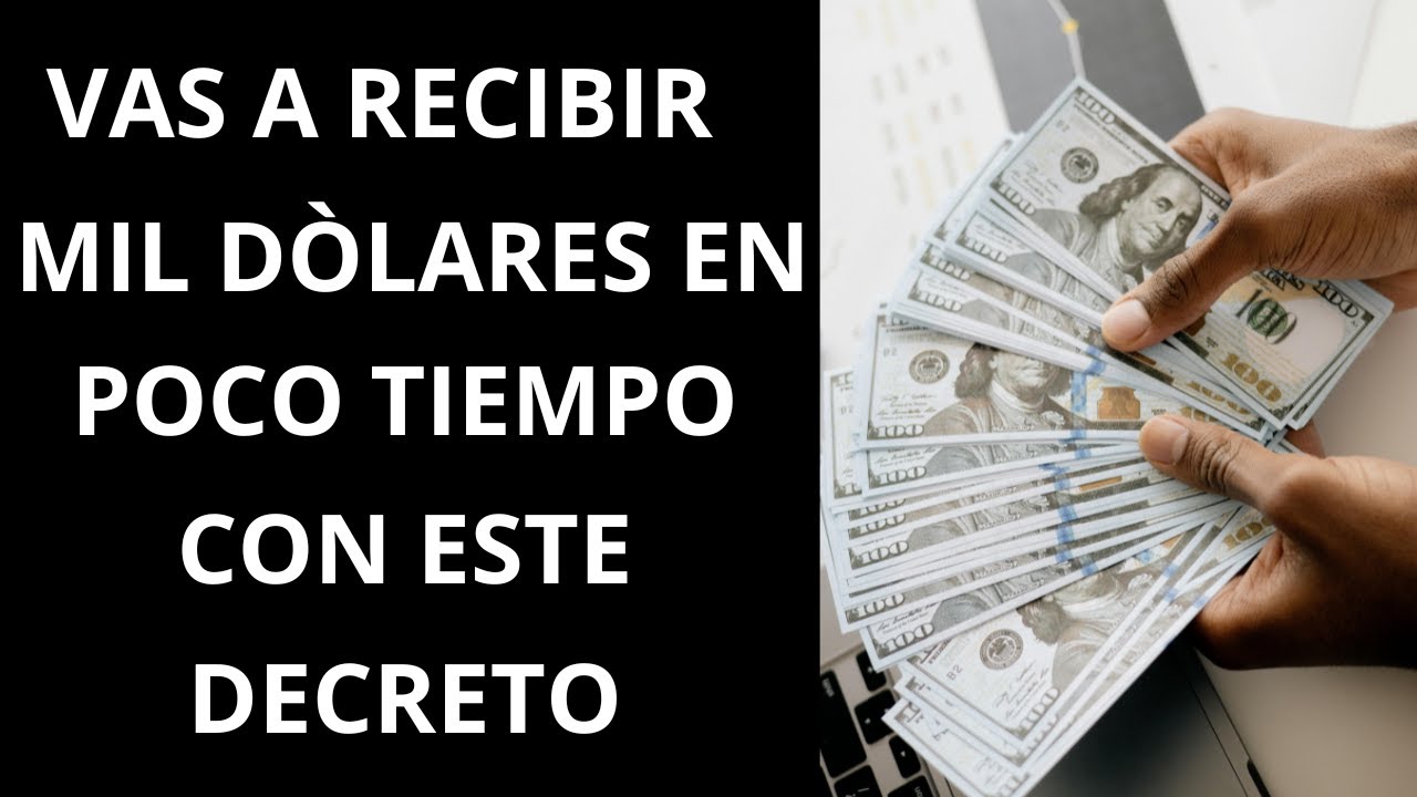 NO TE ASUSTES CUANDO RECIBAS MIL D&Oacute;LARES💵 DE FUENTES INESPERADAS_ RIQUEZA Y ABAUNDANCIA