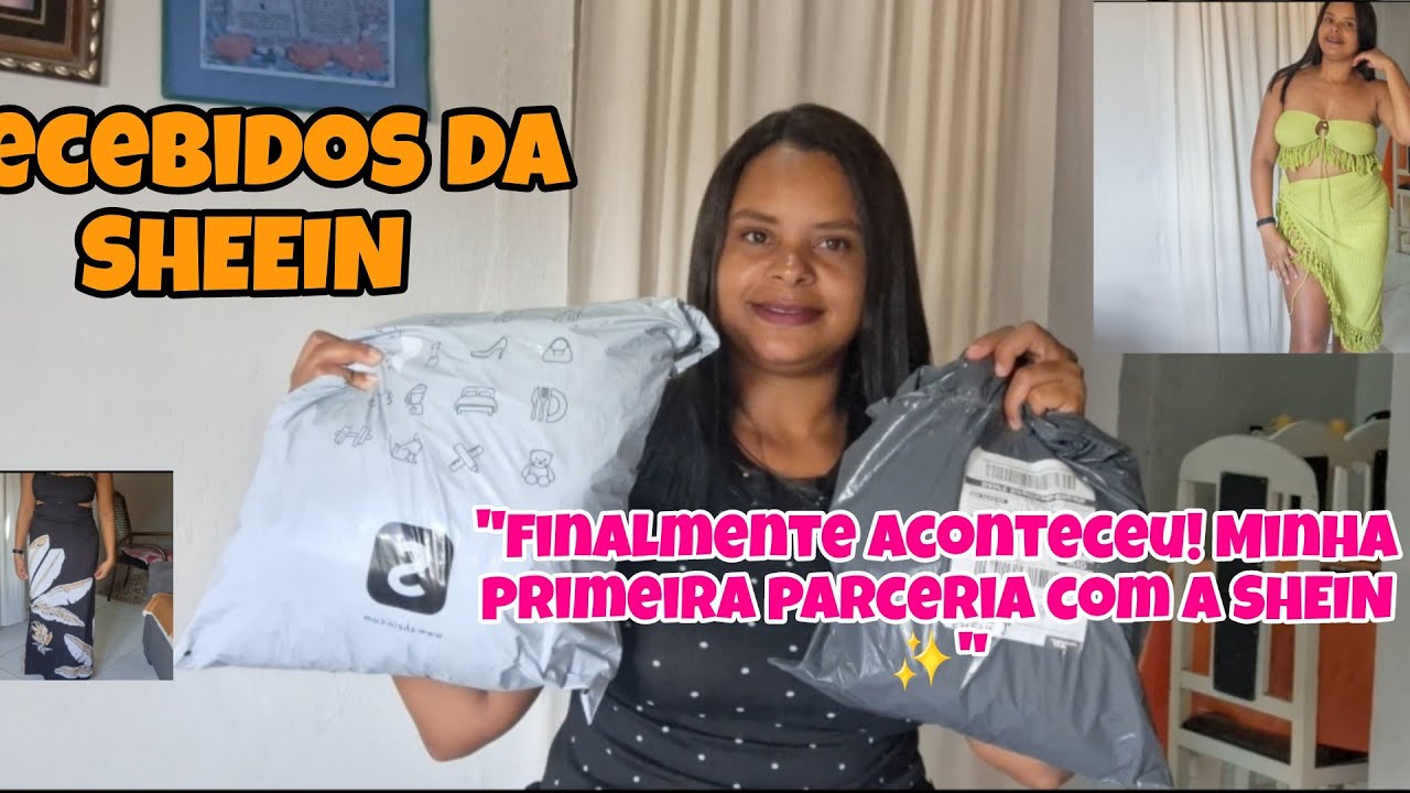 RECEBIDOS DA SHEEIN 🙏🥹"Finalmente aconteceu! Minha primeira parceria com a SHEIN ✨"