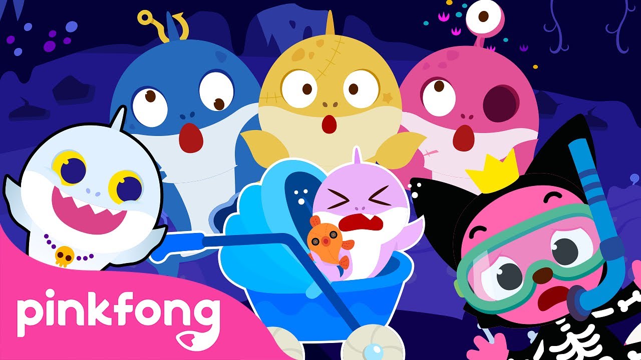 Halloween Trông nom Cá Mập Con 🎃 chơi trốn tìm cùng gia đình Cá mập +Tuyển tập | Baby Shark Pinkfong
