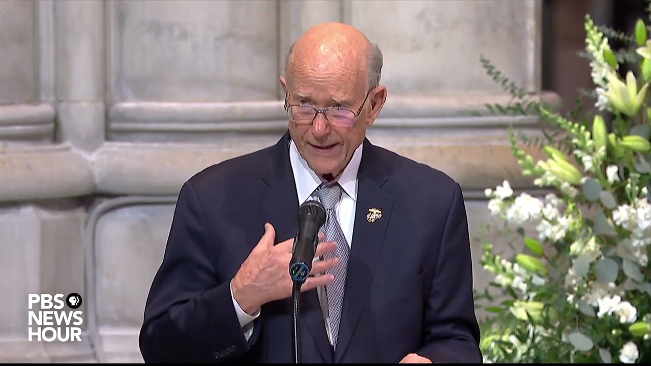 WATCH: Bob Dole was critical to existence of WWII memorial, Pat Roberts says at Dole funeral service