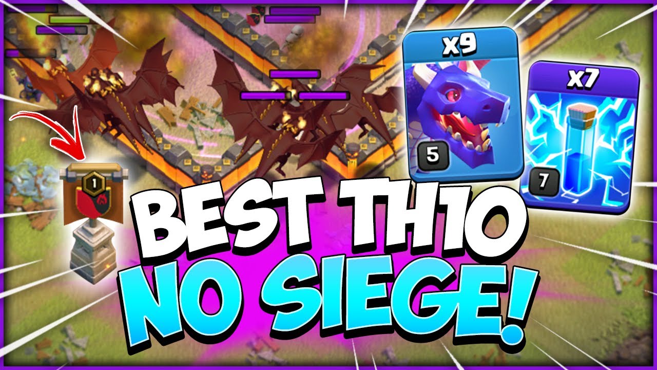Best TH10 Attack Strategy 2021 NO Siege Machine (Clash of Clans)