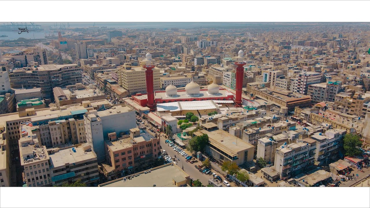 Memon Masjid  Karachi Adhan | أذان (Call to Prayer) Mevlan Kurtishi| Drone shots 4k