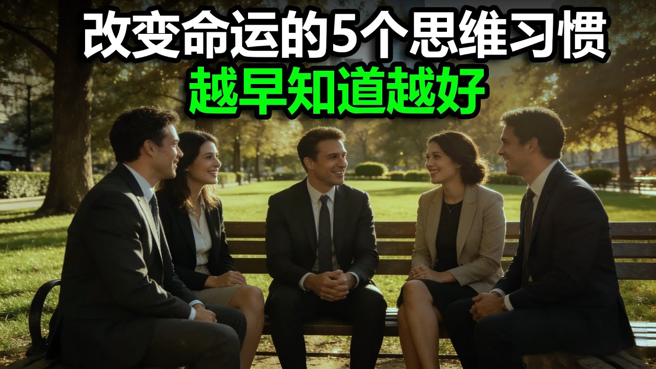 90%的人混得差，都输在这5个思维上/90% of people who struggle in life lose because of these 5 mindsets.