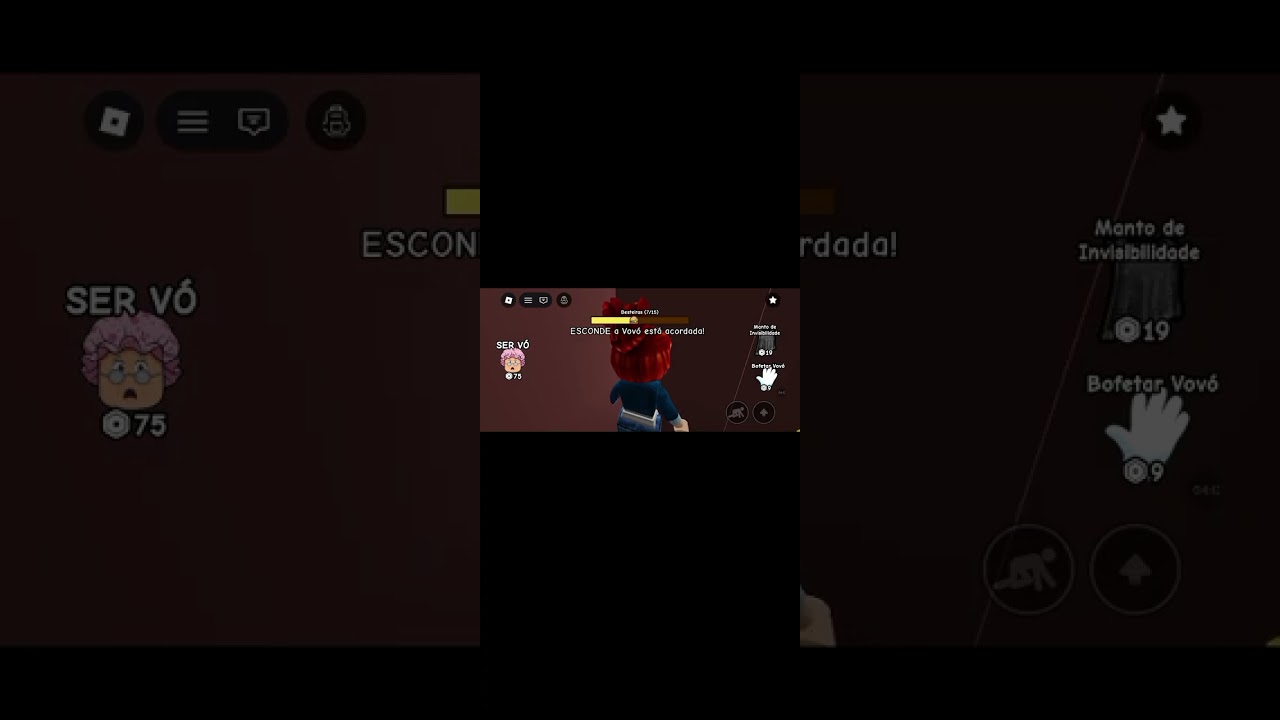 Vídeo de Roblox jogo (não acordei a vovó)👵🍔🍟🍕