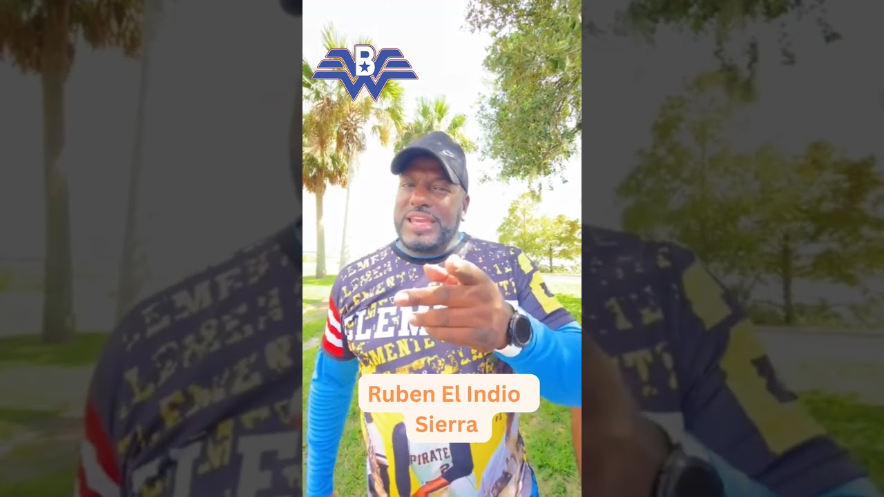 Gracias al beisbolista y cantante Ruben Sierra por el saludo.