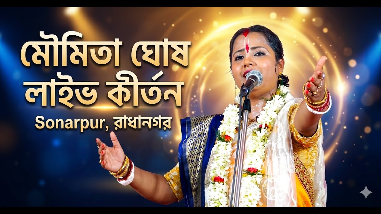 মৌমিতা ঘোষ লাইভ কীর্তন - সোনারপুর রাধানগর | Moumita Ghosh Kirtan Live 2026