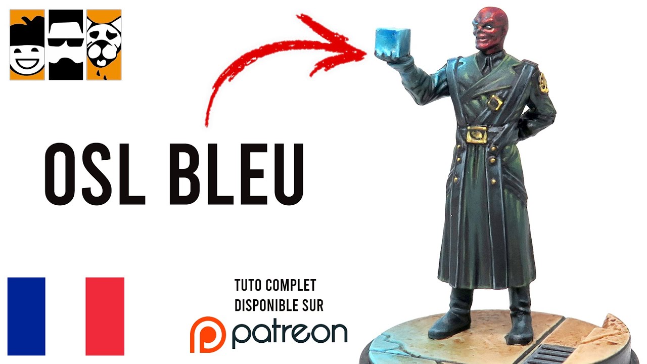 Tutoriel Peinture : OSL Bleu - Source de Lumière Bleu  ( RedSkull / Marvel Crisis Protocol )