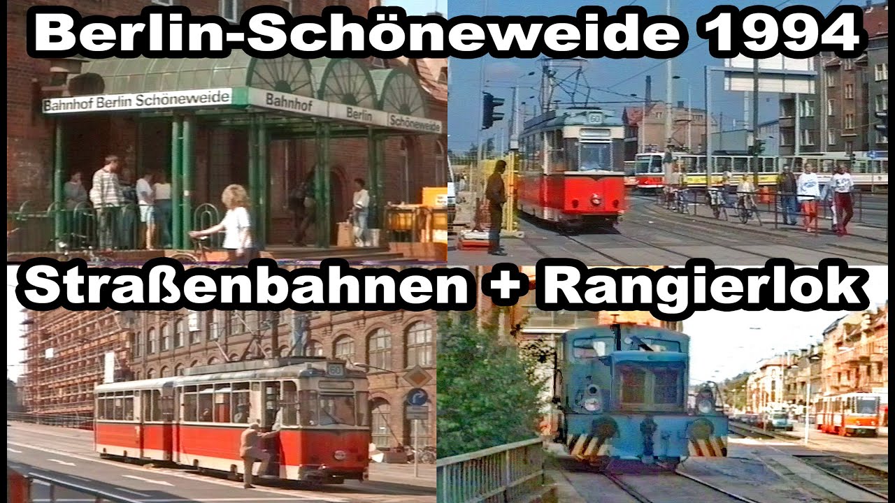 REKO-Straßenbahnen und TRO Rangierlok in Berlin-Schöneweide 1994