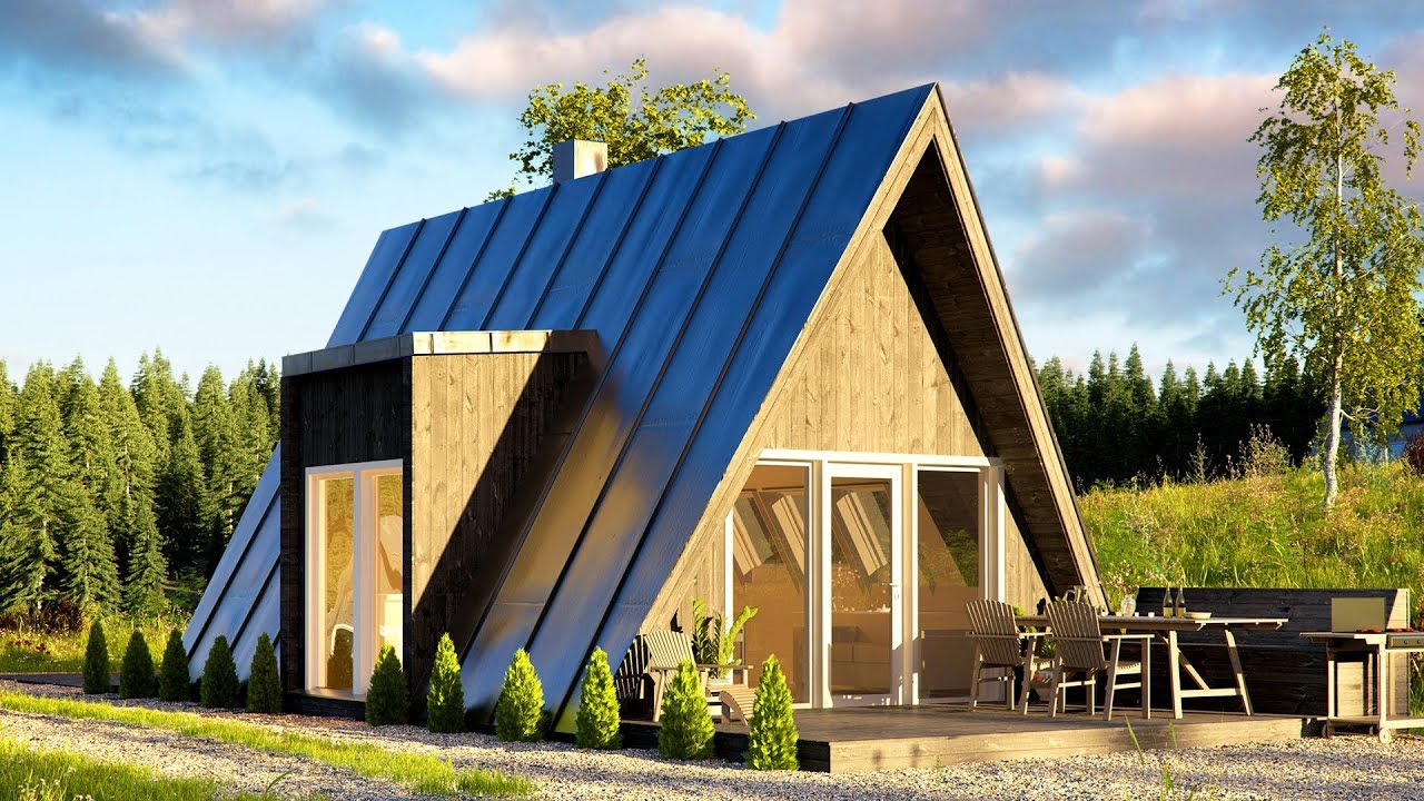Affordable DUO75 A-frame House Can Be Built by Just Two People @TinyHouseBigLiving