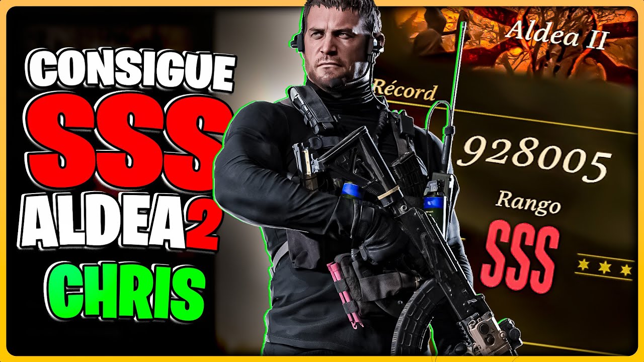✅RESIDENT EVIL 8 VILLAGE MERCENARIOS ALDEA 2 SSS CHRIS | COMO SACAR SSS EN ALDEA 2 CON CHRIS