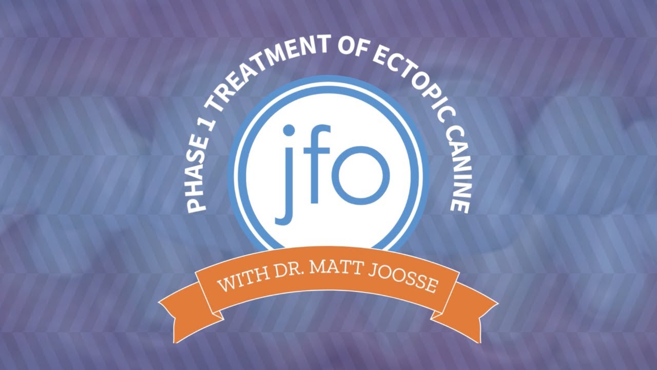 Early Orthodontic Treatment for a Misaligned Canine Tooth | Joosse Family Orthodontics