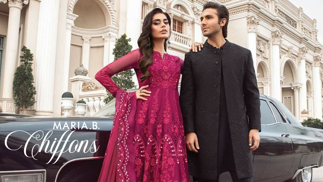 Maria.B Unstitched Pure Silk Chiffon Collection 2023  | Pure Silk Chiffon by Maria.B