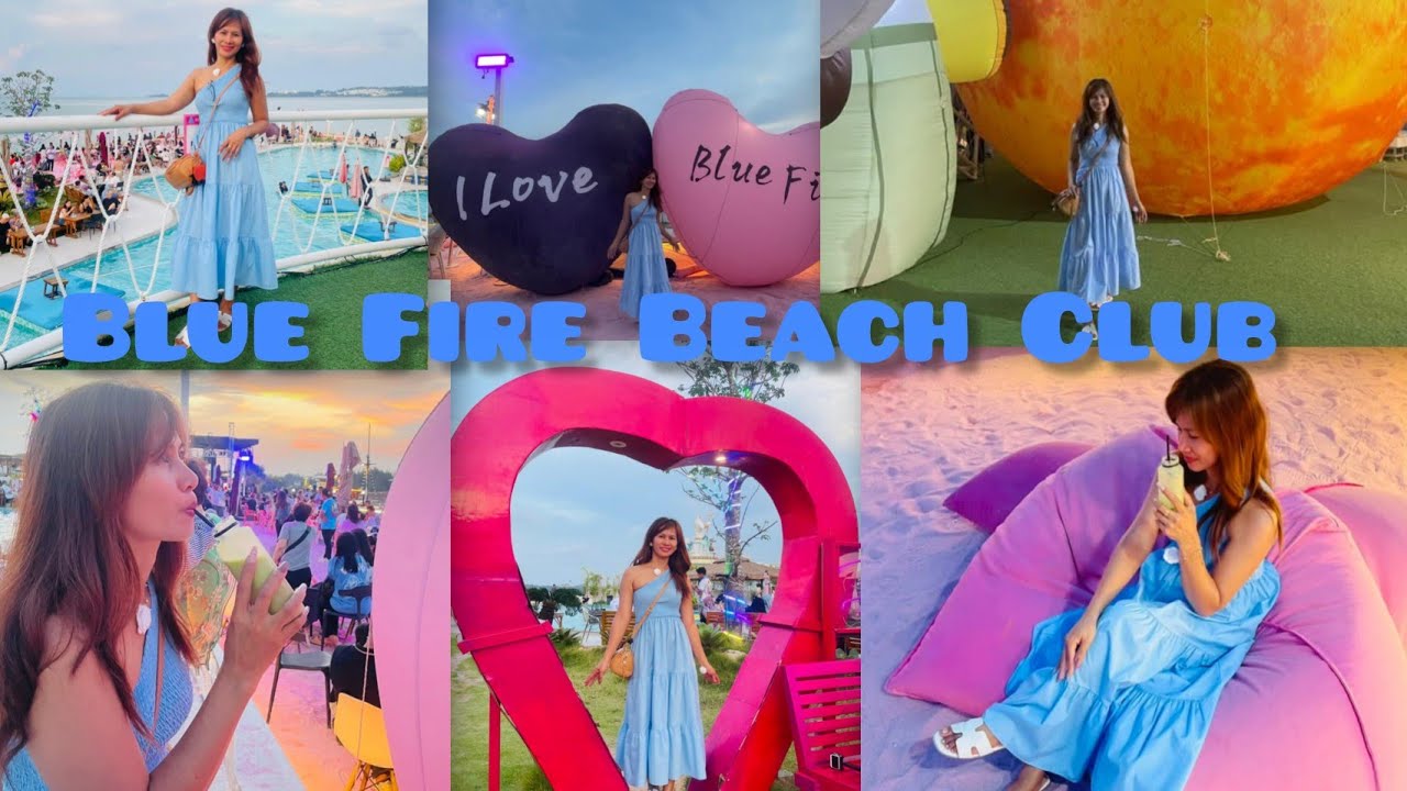 В пляжном клубе Blue Fire Beach Club на острове Батам, Индонезия #путешествия #тур
