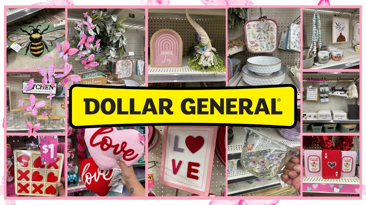 Dollar General 2025 ✨ Dollar General Valentines 🎀 Dollar General Spring Home Decor💚 #dollargeneral