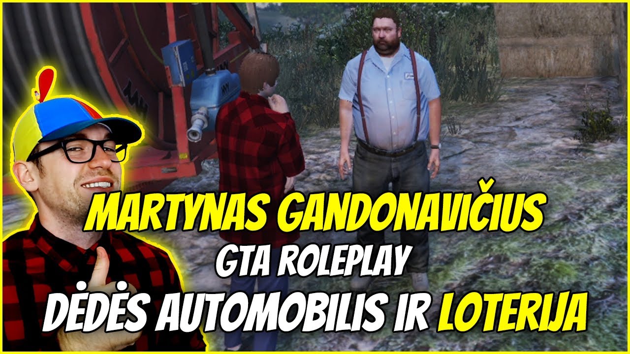 Martynas Gandonavičius GTA RP #2 | Dėdės Automobilis ir Loterija !