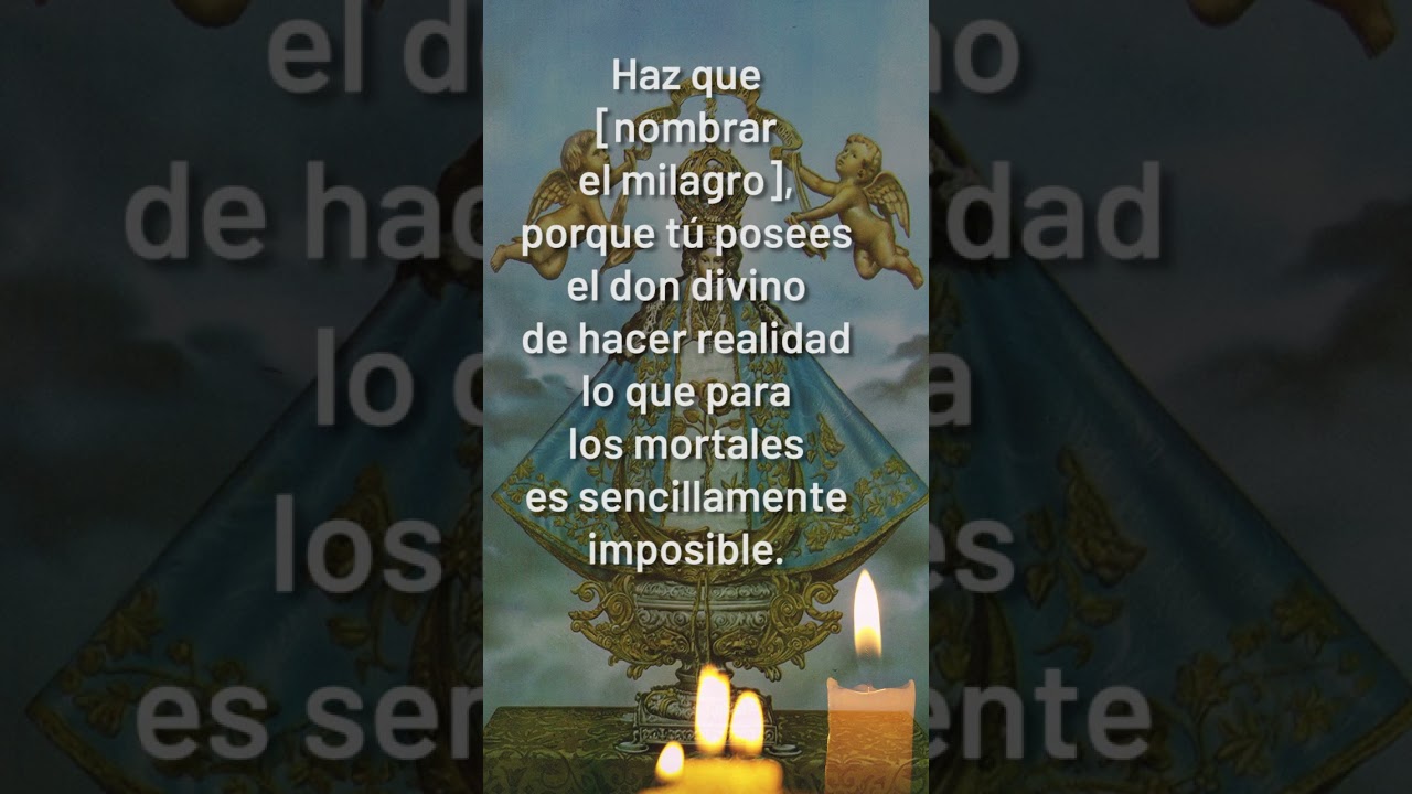 🟠Oraci&oacute;n a LA VIRGEN DE SAN JUAN DE LOS LAGOS para PEDIR UN MILAGRO 🙏🙌 | Cadena de Oraci&oacute;n✨ #shorts